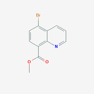 Methyl 5-bromoquinoline-8-carboxylate chemical structure (CAS 1445781-45-2)