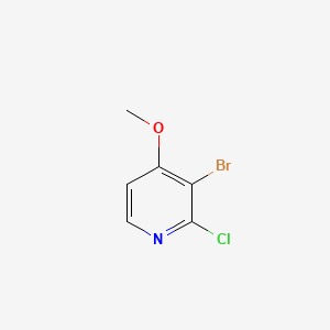 3-Bromo-2-chloro-4-methoxypyridine chemical structure (CAS 144584-29-2)