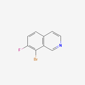8-Bromo-7-fluoroisoquinoline chemical structure (CAS 1445891-57-5)