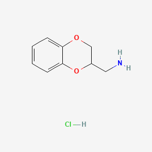 1,4-Benzodioxan-2-methanamine Hydrochloride chemical structure (CAS 1446-27-1)