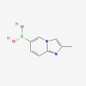 (2-Methylimidazo[1,2-a]pyridin-6-yl)boronic acid chemical structure (CAS 1446334-78-6)