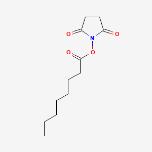 2,5-Dioxopyrrolidin-1-yl octanoate chemical structure (CAS 14464-30-3)