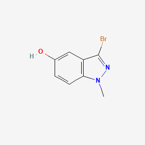 3-Bromo-1-methyl-1H-indazol-5-ol chemical structure (CAS 1446407-67-5)