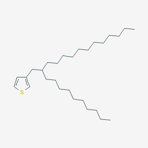 3-(2-Decyltetradecyl)thiophene chemical structure (CAS 1446414-48-7)