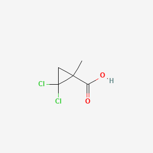 2,2-Dichloro-1-methylcyclopropanecarboxylic acid chemical structure (CAS 1447-14-9)