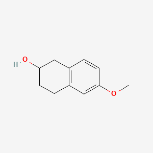 6-Methoxy-1,2,3,4-tetrahydronaphthalen-2-ol chemical structure (CAS 1447-87-6)