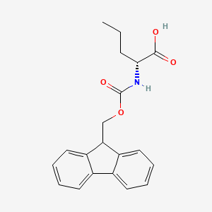 Fmoc-D-Nva-OH chemical structure (CAS 144701-24-6)