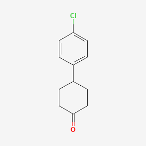 4-(4-Chlorophenyl)cyclohexanone chemical structure (CAS 14472-80-1)