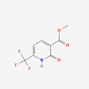 Methyl 2-oxo-6-(trifluoromethyl)-1,2-dihydropyridine-3-carboxylate chemical structure (CAS 144740-55-6)