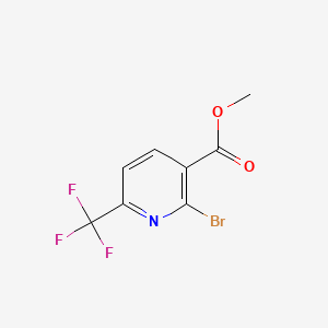 Methyl 2-bromo-6-(trifluoromethyl)nicotinate chemical structure (CAS 144740-56-7)