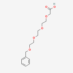 1-Phenyl-2,5,8,11-tetraoxatridecan-13-oic acid chemical structure (CAS 144751-75-7)