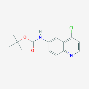 tert-Butyl (4-chloroquinolin-6-yl)carbamate chemical structure (CAS 1447606-50-9)