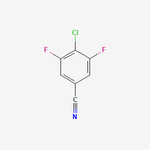 4-Chloro-3,5-difluorobenzonitrile chemical structure (CAS 144797-57-9)