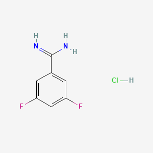 3,5-Difluorobenzamidine hydrochloride chemical structure (CAS 144797-68-2)