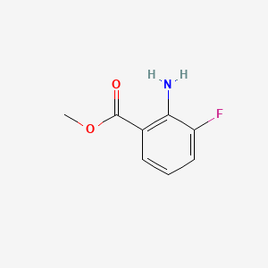 Methyl 2-amino-3-fluorobenzoate chemical structure (CAS 144851-82-1)