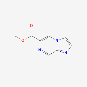 Methyl imidazo[1,2-a]pyrazine-6-carboxylate chemical structure (CAS 1448536-57-9)