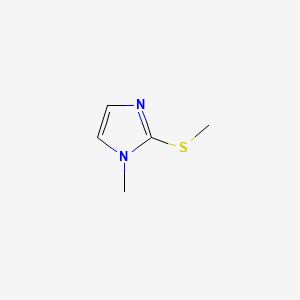 1-Methyl-2-(methylthio)imidazole chemical structure (CAS 14486-52-3)