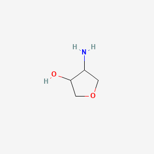 4-Aminotetrahydrofuran-3-ol chemical structure (CAS 144870-96-2)
