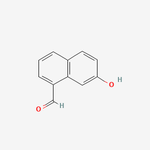 7-Hydroxynaphthalene-1-carbaldehyde chemical structure (CAS 144876-32-4)