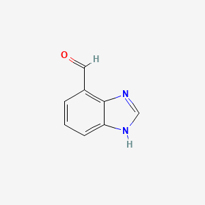 1H-Benzo[d]imidazole-4-carbaldehyde chemical structure (CAS 144876-36-8)