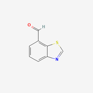 Benzo[d]thiazole-7-carbaldehyde chemical structure (CAS 144876-37-9)