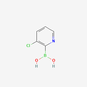 (3-Chloropyridin-2-yl)boronic acid chemical structure (CAS 1448866-17-8)