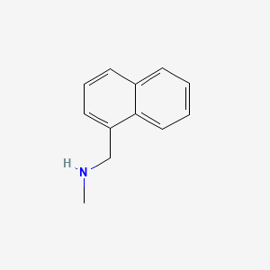 N-Methyl-1-(naphthalen-1-yl)methanamine chemical structure (CAS 14489-75-9)