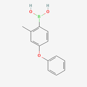 (2-Methyl-4-phenoxyphenyl)boronic acid chemical structure (CAS 1449001-34-6)