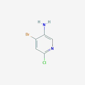 4-Bromo-6-chloropyridin-3-amine chemical structure (CAS 1449239-58-0)