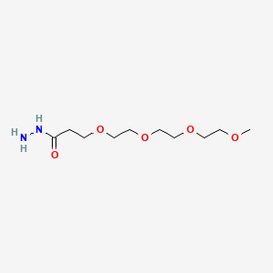 2,5,8,11-Tetraoxatetradecane-14-hydrazide chemical structure (CAS 1449390-68-4)