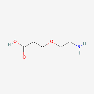 3-(2-Aminoethoxy)propanoic acid chemical structure (CAS 144942-89-2)