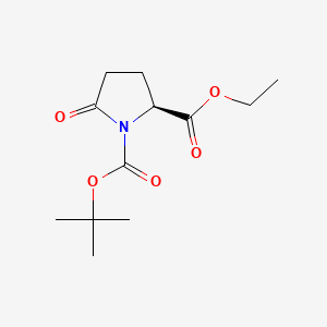 (S)-Ethyl-N-Boc-pyroglutamate chemical structure (CAS 144978-12-1)