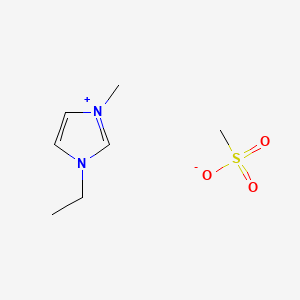 1-Ethyl-3-methylimidazolium Methanesulfonate chemical structure (CAS 145022-45-3)