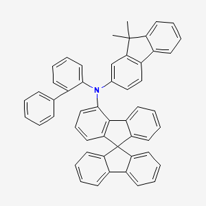 N-([1,1'-Biphenyl]-2-yl)-N-(9,9-dimethyl-9H-fluoren-2-yl)-9,9'-spirobi[fluoren]-4-amine chemical structure (CAS 1450933-44-4)