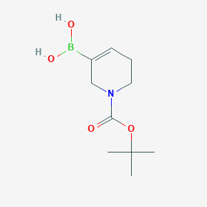 (1-(tert-Butoxycarbonyl)-1,2,5,6-tetrahydropyridin-3-yl)boronic acid chemical structure (CAS 1451153-83-5)