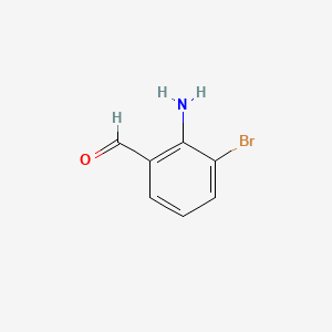 2-Amino-3-bromobenzaldehyde chemical structure (CAS 145123-24-6)
