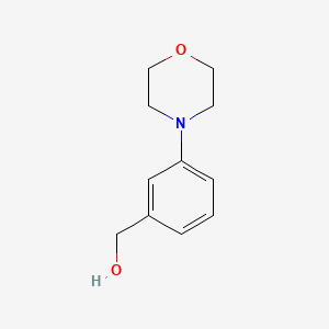 3-Morpholinobenzyl Alcohol chemical structure (CAS 145127-38-4)