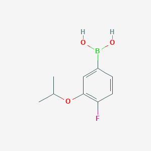 (4-Fluoro-3-isopropoxyphenyl)boronic acid chemical structure (CAS 1451390-94-5)