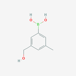 3-(Hydroxymethyl)-5-methylphenylboronic Acid chemical structure (CAS 1451391-46-0)