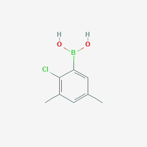(2-Chloro-3,5-dimethylphenyl)boronic acid chemical structure (CAS 1451391-50-6)