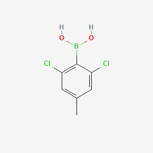 (2,6-Dichloro-4-methylphenyl)boronic acid chemical structure (CAS 1451391-51-7)