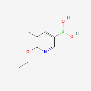 (6-Ethoxy-5-methylpyridin-3-yl)boronic acid chemical structure (CAS 1451391-77-7)