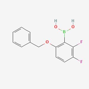 (6-(Benzyloxy)-2,3-difluorophenyl)boronic acid chemical structure (CAS 1451393-19-3)