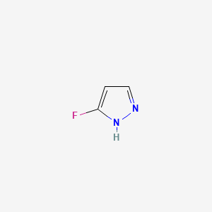 3-Fluoro-1H-pyrazole chemical structure (CAS 14521-81-4)