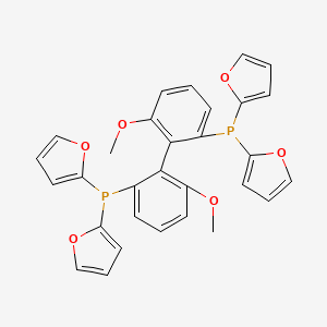 (S)-(6,6'-Dimethoxybiphenyl-2,2'-diyl)bis(di-2-furylphosphine) chemical structure (CAS 145214-59-1)