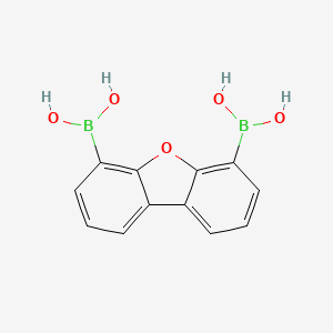 Dibenzo[b,d]furan-4,6-diyldiboronic acid chemical structure (CAS 145238-17-1)