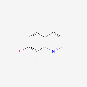 7,8-Difluoroquinoline chemical structure (CAS 145241-76-5)