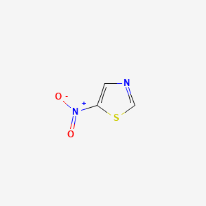 5-Nitro-1,3-thiazole chemical structure (CAS 14527-46-9)