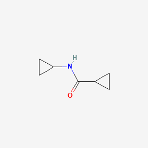 N-Cyclopropylcyclopropanecarboxamide chemical structure (CAS 1453-50-5)