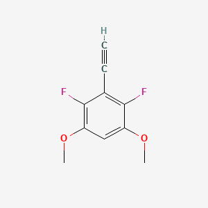 3-Ethynyl-2,4-difluoro-1,5-dimethoxybenzene chemical structure (CAS 1453211-49-8)